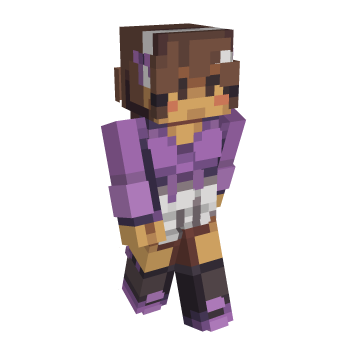 Aesthetic Lavender Minecraft Skin