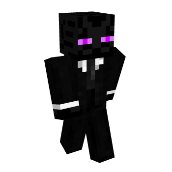 Suit Enderman Minecraft Skin