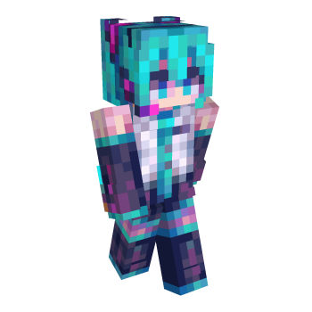 Hatsune Miku Miku Minecraft Skin