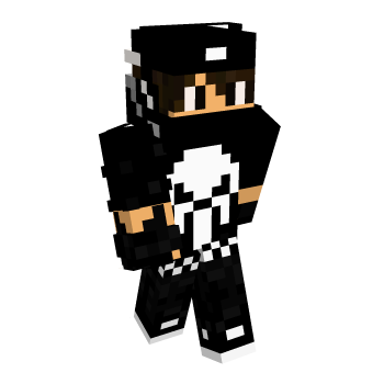Hoodie Black Minecraft Skin