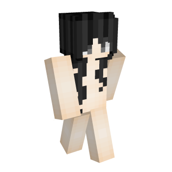 Hair Black Minecraft Skin