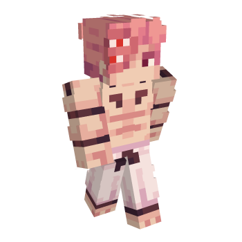 Male Hair Pink Minecraft Skin