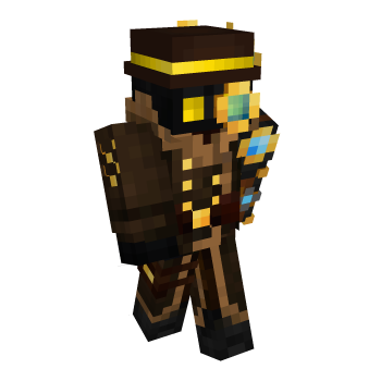 Steampunk Gold Minecraft Skin