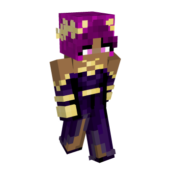 Purple Hair Poc Minecraft Skin