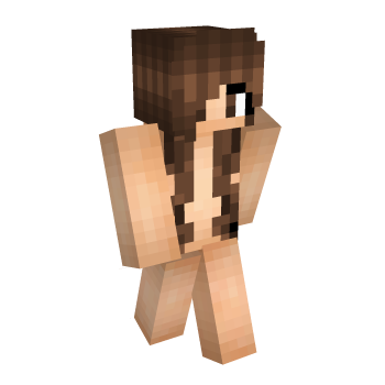 Hair Brown Minecraft Skin