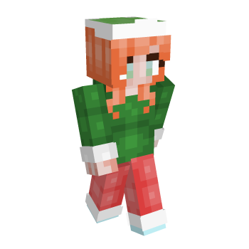 Christmas Red Skirt Minecraft Skin