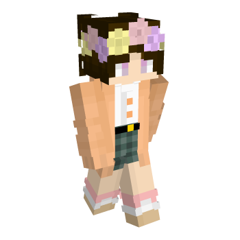 Skirt Flower Minecraft Skin
