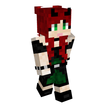 Red Punk Minecraft Skin