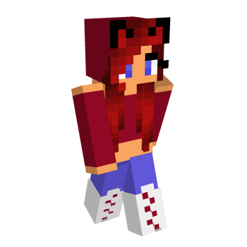 Wolf Girl Blue Eyes Minecraft Skin