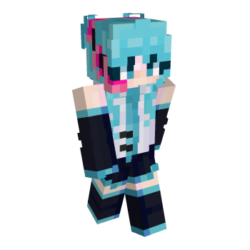 Tie Miku Minecraft Skin