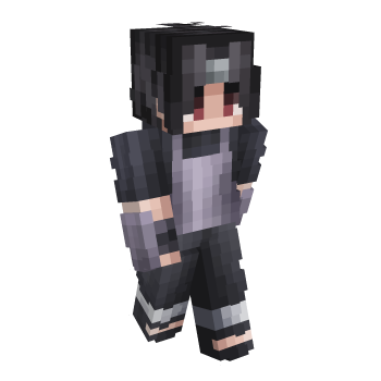 Black Hair Naruto Minecraft Skin