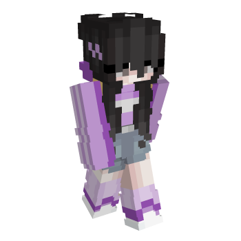 Purple Girl Shy Minecraft Skin