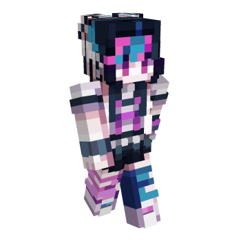 Pink White Minecraft Skin