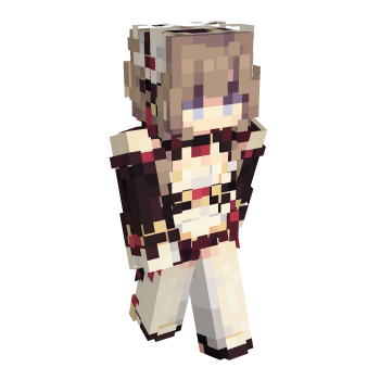 Brown Hair Maid Minecraft Skin