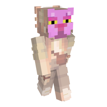 Braids Pink Panther Minecraft Skin