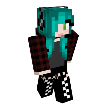 Emo Skull Minecraft Skin