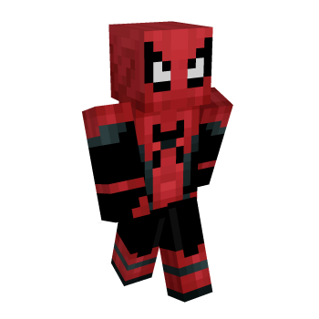 Spiderman Red Minecraft Skin