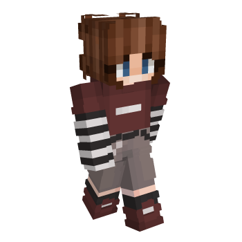 Enby Blue Eyes Minecraft Skin