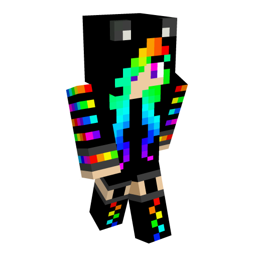 Emo Rainbow Minecraft Skin | Laby