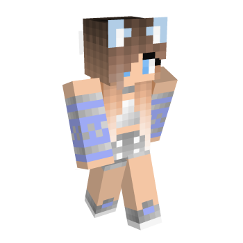 Wolf Girl Cute Minecraft Skin