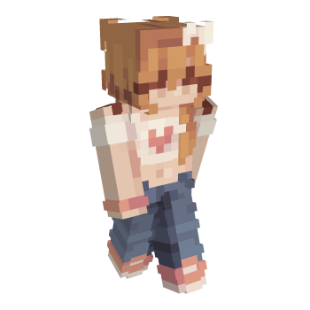 Heart Sneakers Minecraft Skin
