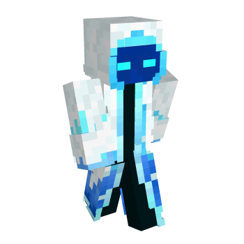 White Blue Minecraft Skin