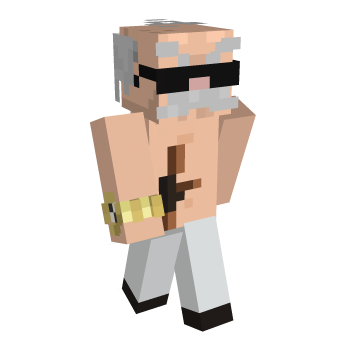 Funny White Hair Minecraft Skin