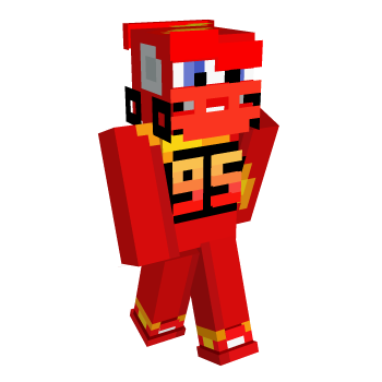 Lightning Lightning McQueen Minecraft Skin