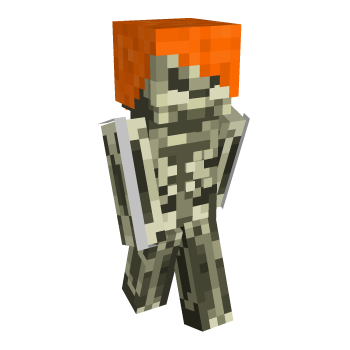 Skeleton Ginger Minecraft Skin