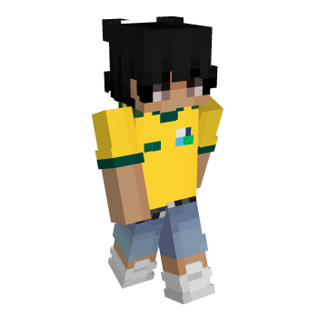 Black Hair Minecraft Skin
