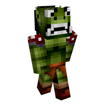 Orc Hair Black Minecraft Skin