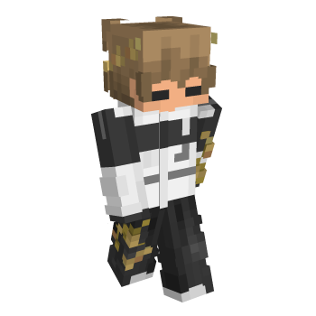 Brown Hair Black And White Minecraft Skin