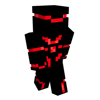 Red Futuristic Minecraft Skin