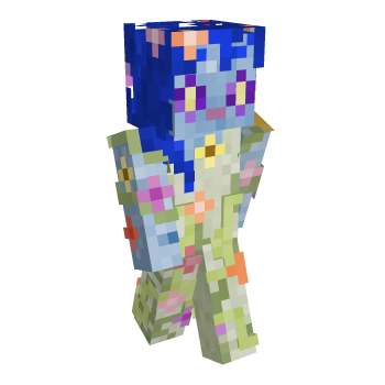 Blue Skin Flora Minecraft Skin
