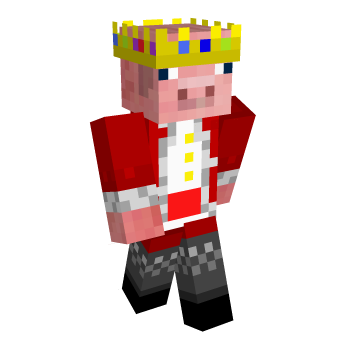 Pig King Minecraft Skin