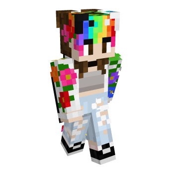 Roses Rainbow Minecraft Skin