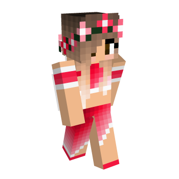 Brown Flower Minecraft Skin