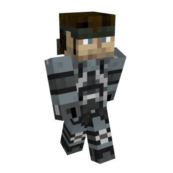 Grey Soldier Minecraft Skin