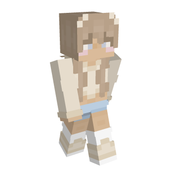 Cute Beige Minecraft Skin