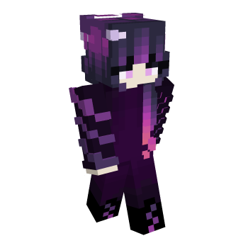 End Themed Purple Minecraft Skin