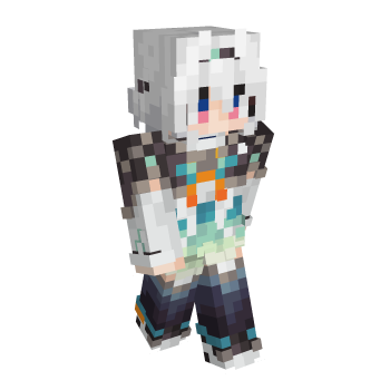 White Hair Blue Eyes Minecraft Skin