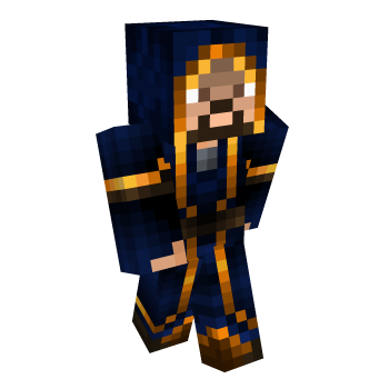 Beard Blue Minecraft Skin