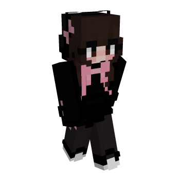 Black Clothes Geek Minecraft Skin