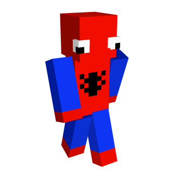 Noob Spiderman Minecraft Skin
