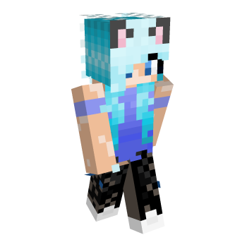Cute Cat Girl Minecraft Skin