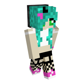 Pink White Minecraft Skin