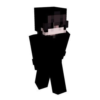 Black Hair Minecraft Skin