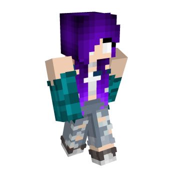 Purple Silver Eyes Minecraft Skin