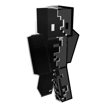 Translucent Black Minecraft Skin