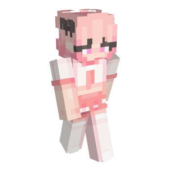 Slim Pink Hair Minecraft Skin